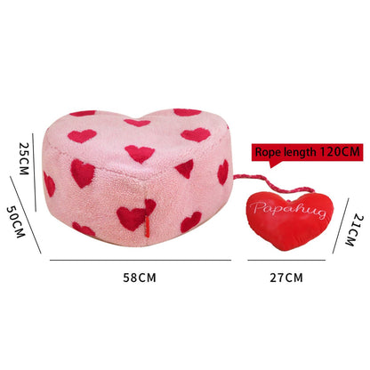 Polka Heart Pink Love Stool