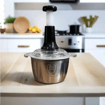Stainless Steel Multifunctional 2LTR Hand Push Chopper Press Start Quick