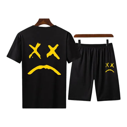 Round Neck T Shirt And Shorts Cotton Half Sleeves Tees Summer Collection