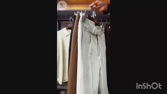 Men's Korean Style Wide Leg Straight Fit Casual Trousers | Premium Loose Fit Pants