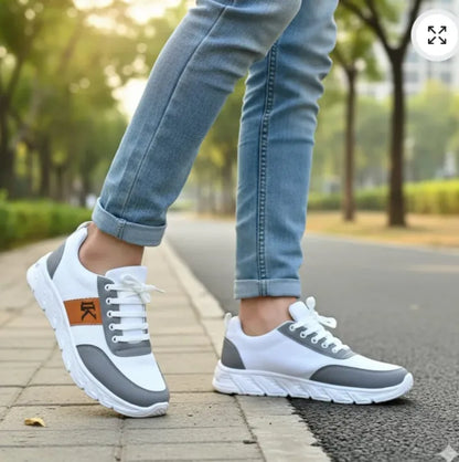 Sports Shoes for Men All Season Textured Neon Accents Woven & Braided Uppers High-Top Stylish Shoes Matte Black Black and Grey Color Available