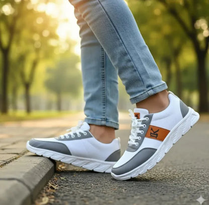 Sports Shoes for Men All Season Textured Neon Accents Woven & Braided Uppers High-Top Stylish Shoes Matte Black Black and Grey Color Available